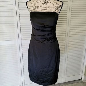 Black Strapless Cocktail Dress